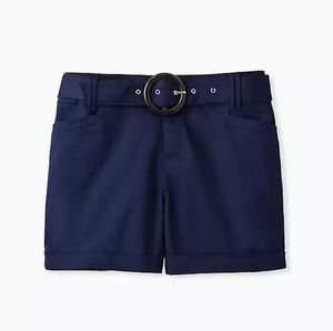Torrid Belted Sateen Mid Short Navy Blue
